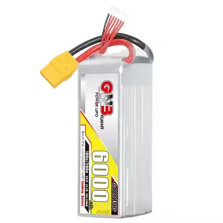 GNB 6S 22.2V 6000mAh 100C LiPo Battery for FPV Drone