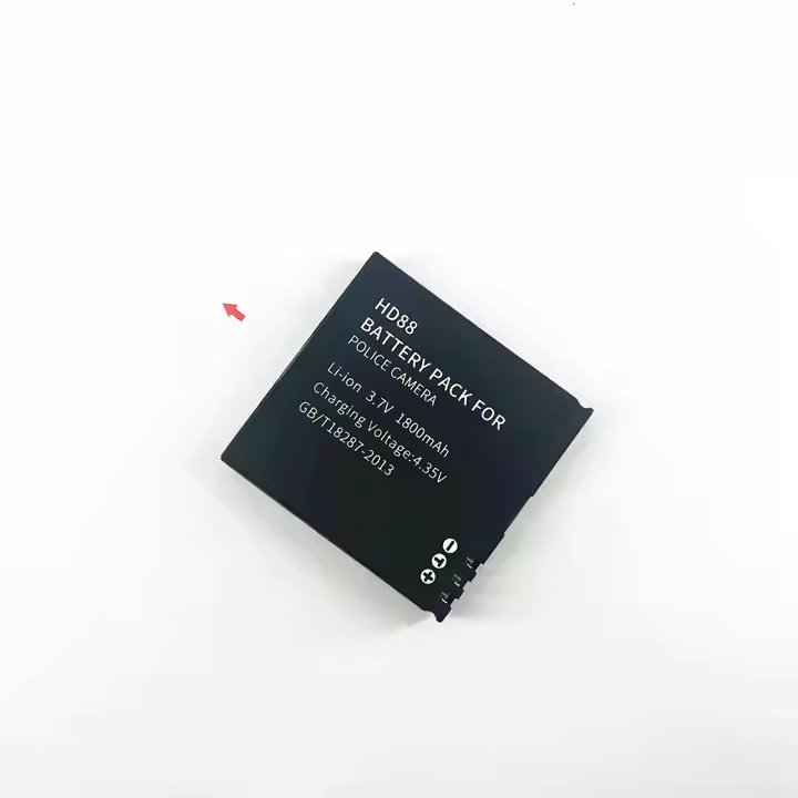 HD88 1800mAh 3.7V LiPo Battery for Body & Action Cameras