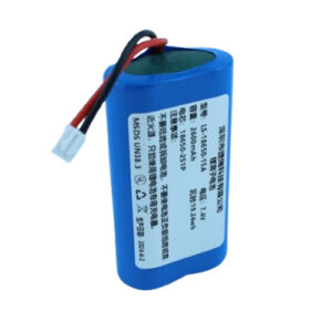 7.4V 2.6Ah 18.72Wh 2S1P Lithium ion Battery Pack 18650